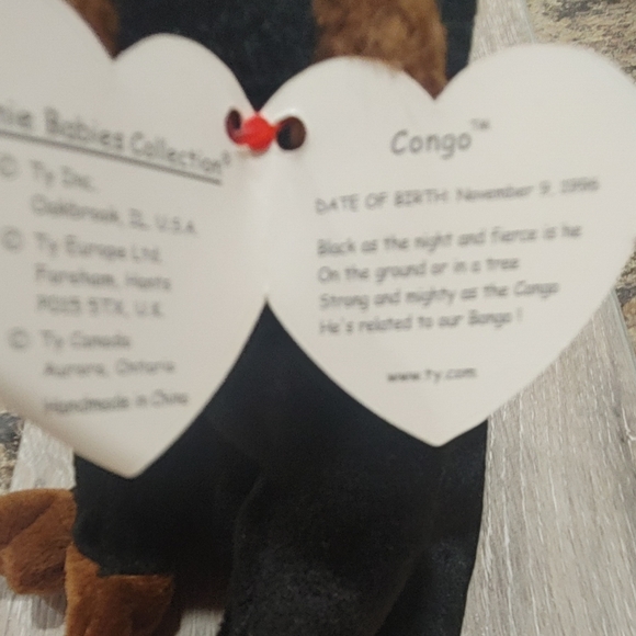 Ty Beanie Baby " Congo" Collectible - Picture 3 of 5